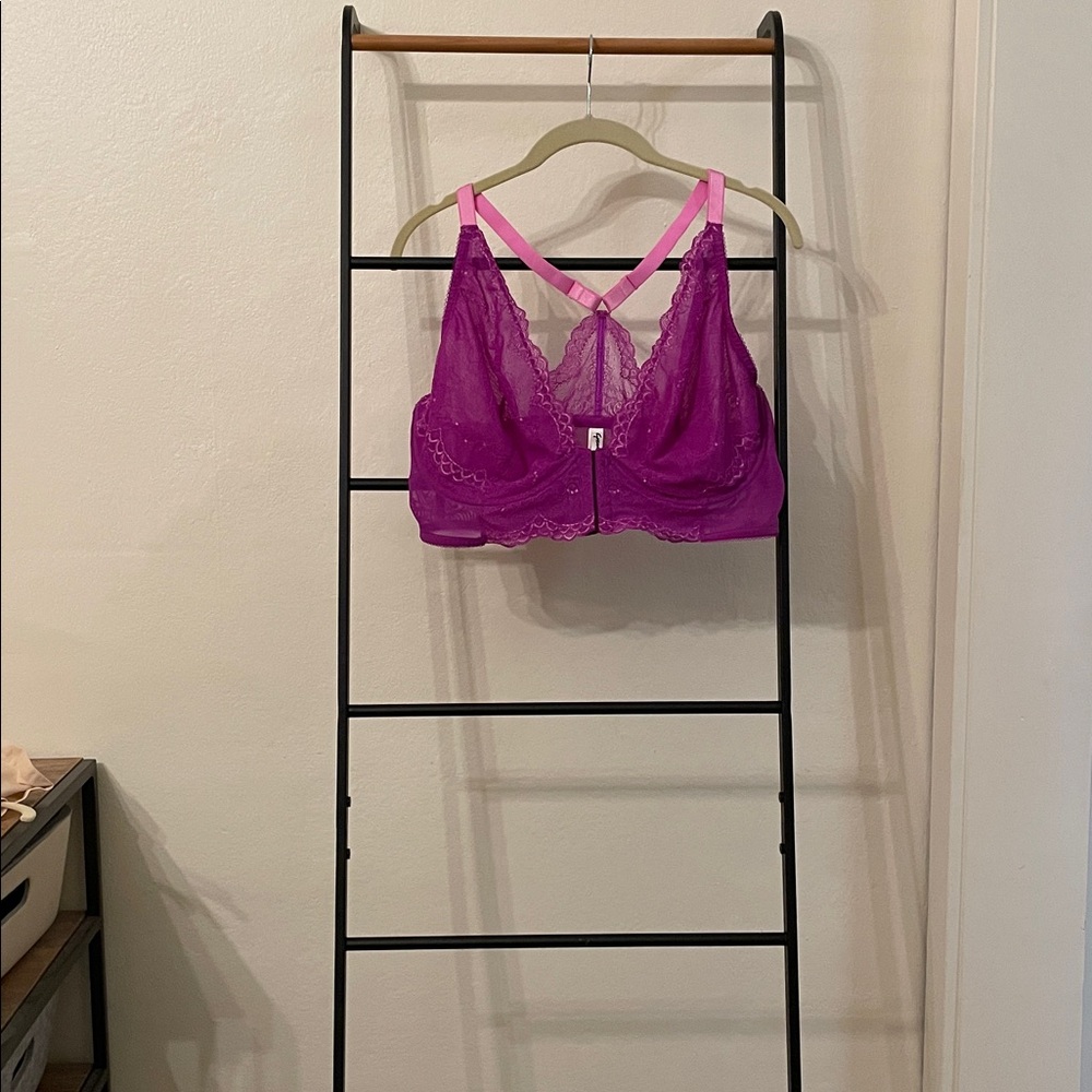 Goddard Racerback front close Lace Bralette
